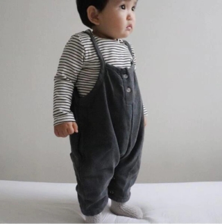 Cozy Cotton Baby Overalls