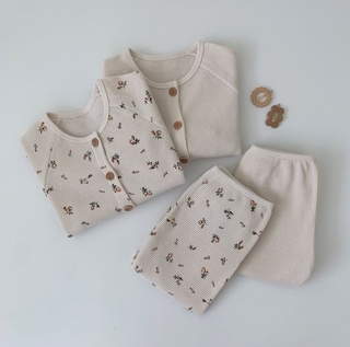 Unisex Toddler Waffle Outfit Set