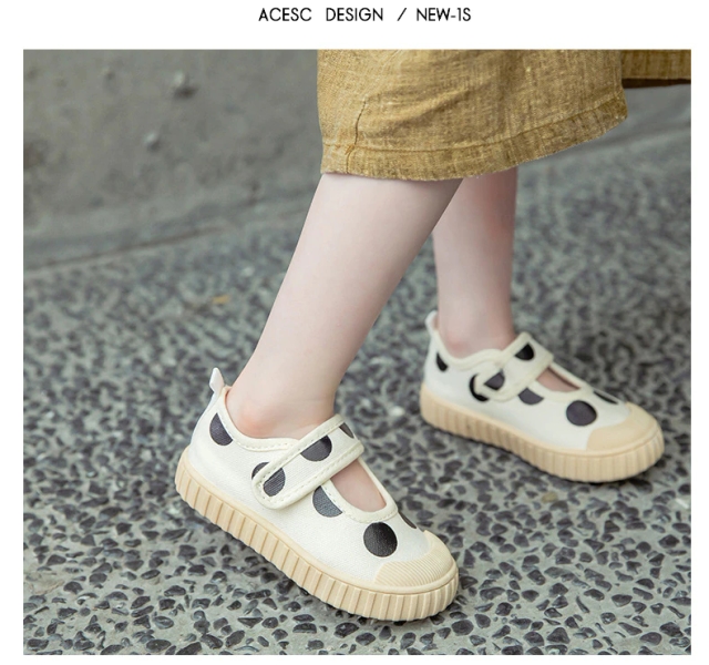 Girls' Breathable Canvas Sneakers