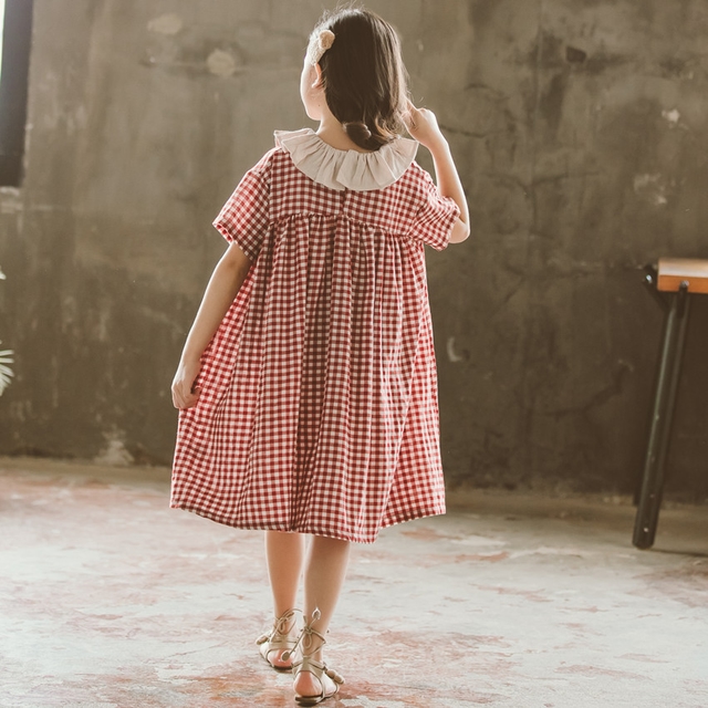 Summer Princess Plaid Dress