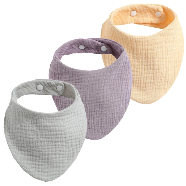 Soft Absorbent Muslin Bibs