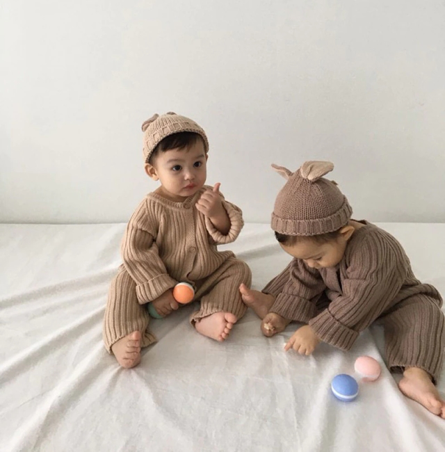 Cozy Knitted Baby Romper