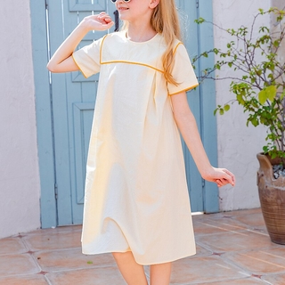 Summer Elegance Girls' Cotton Dress