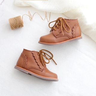 Kids' Winter Leather Fashion Boots