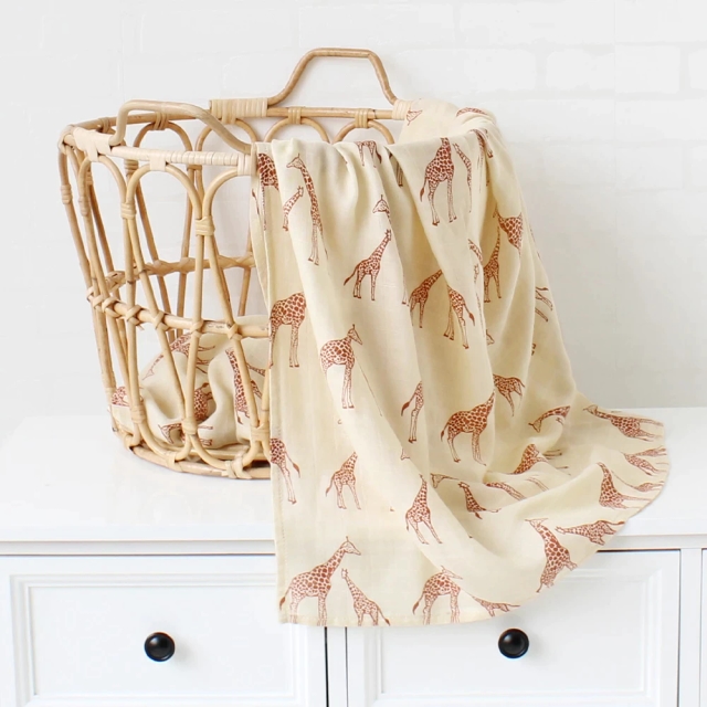 Bamboo Muslin Baby Swaddle