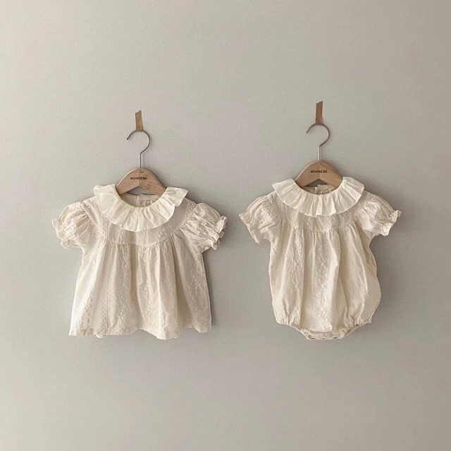 Princess Puff Sleeve Baby Bodysuit