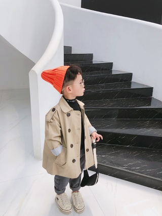 Kids' Casual Trench Coat