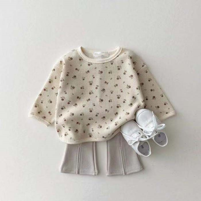 Autumn Waffle Cotton Baby Outwear