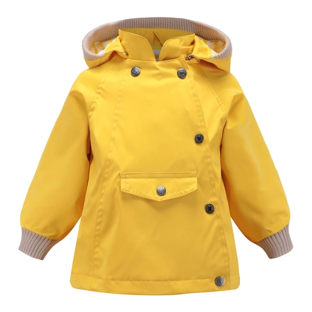 Kids' Rainproof Hooded Jacket