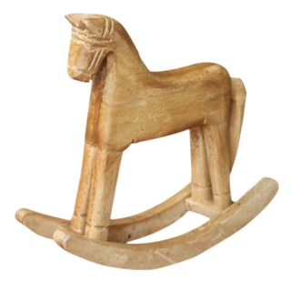 Miniature Wooden Rocking Horse